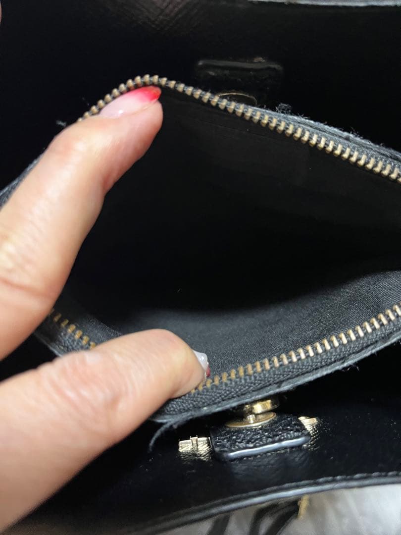 COACH ベージュ ショルダーバッグ 2点セット折り財布