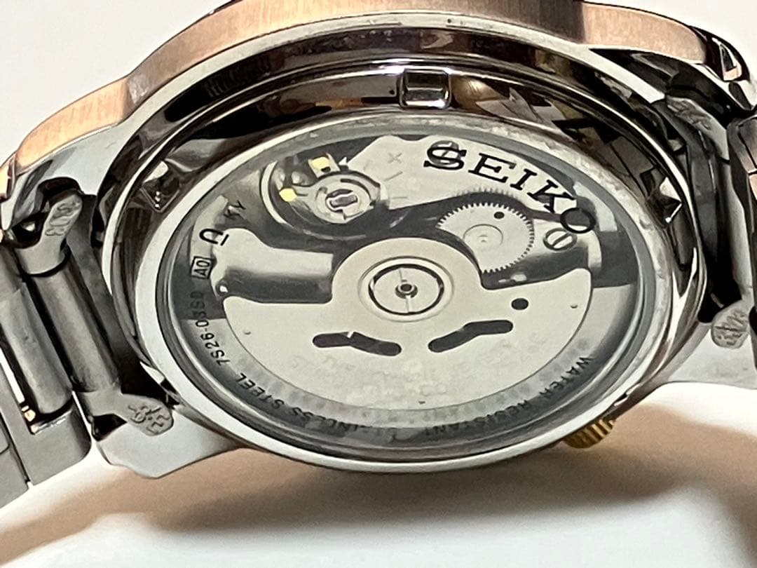 SEIKO5 SNKL81K1 自動巻き デイデイト 稼働品 腕周り約18cm