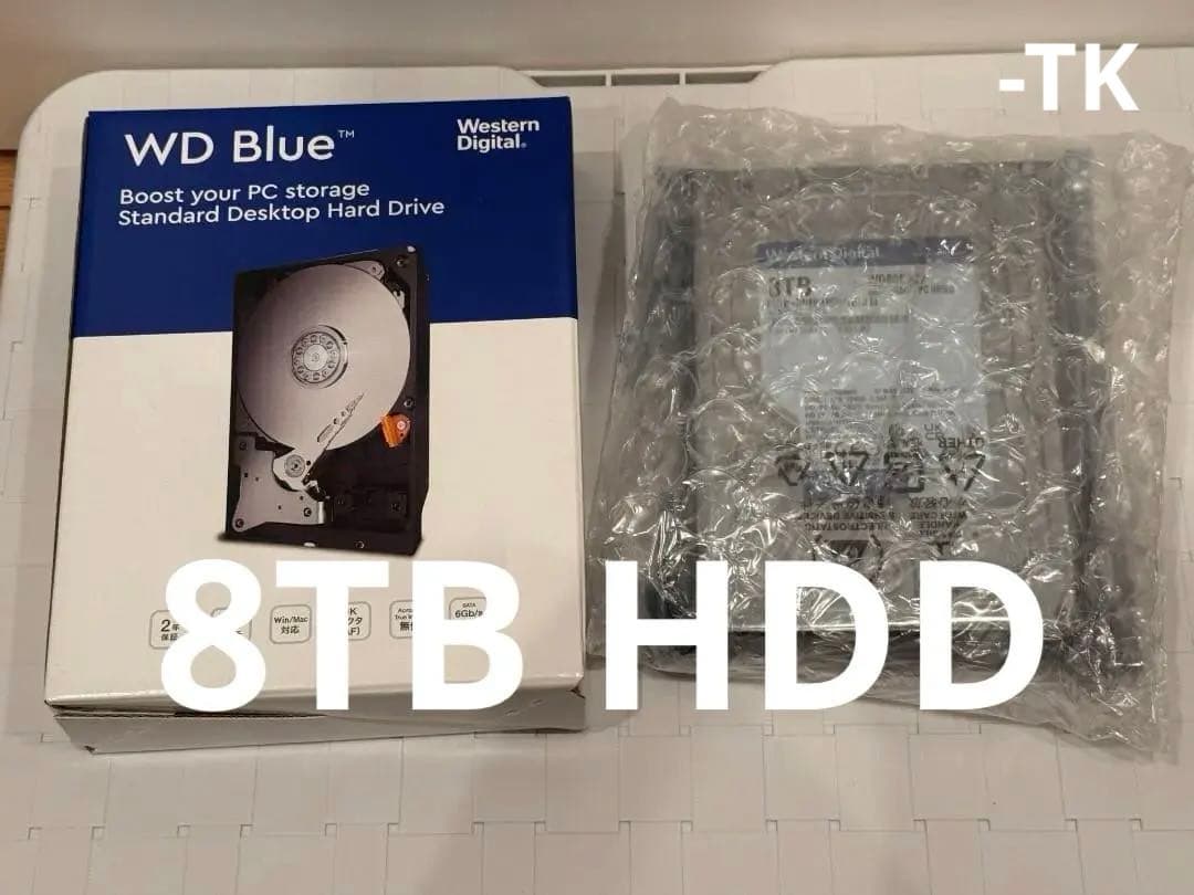 WD Blue 8TB 内蔵型ハードディスクドライブ WD80EAZZ -TK