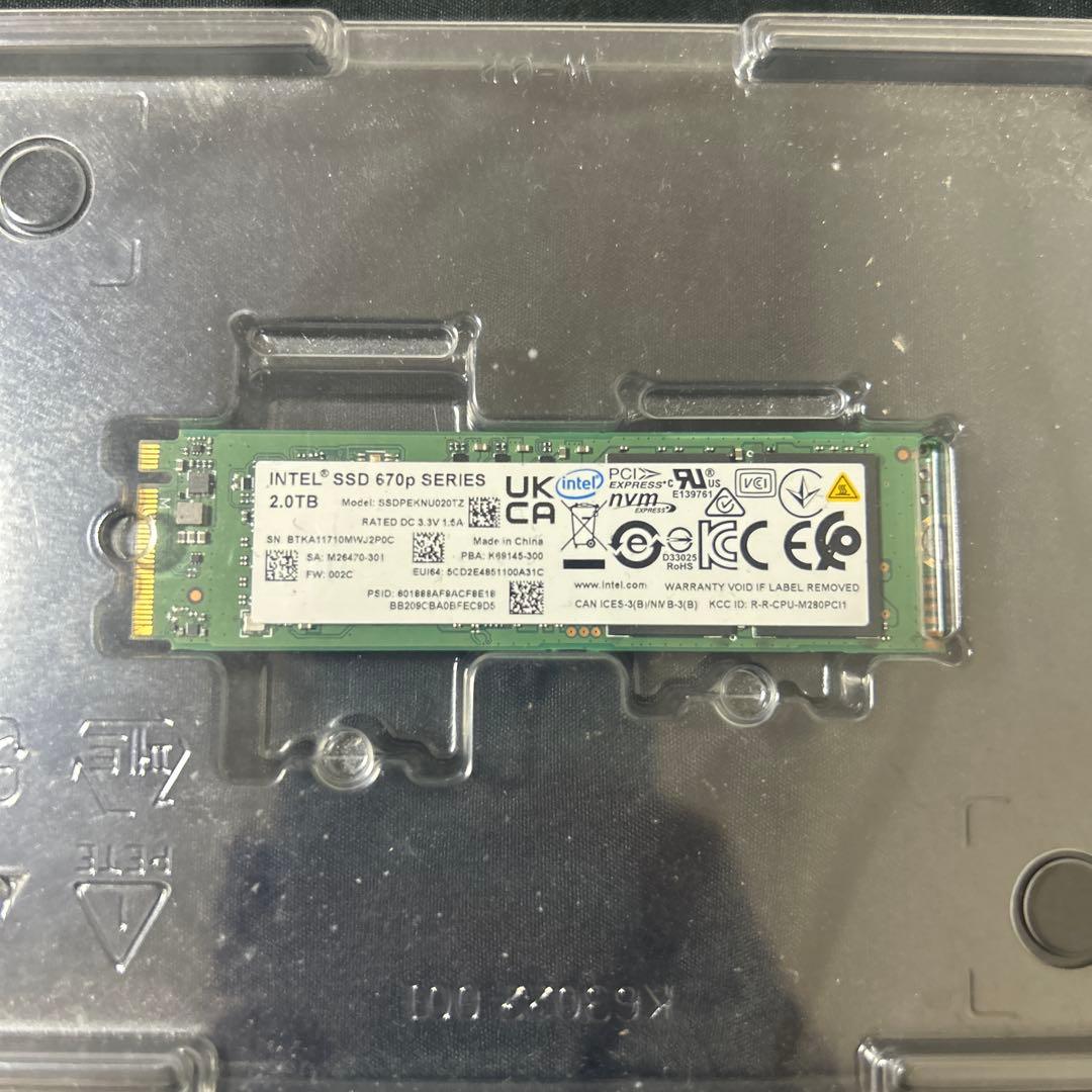 メモリー Intel ssd 670p SERIES 2TB