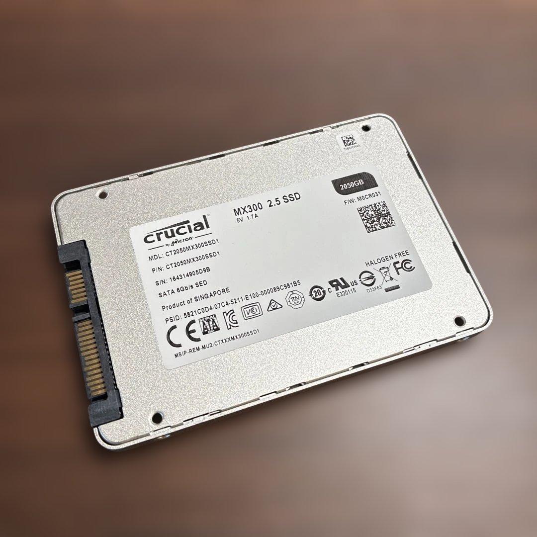 2TB 2050GB Crucial MX300 2.5 SSD ②