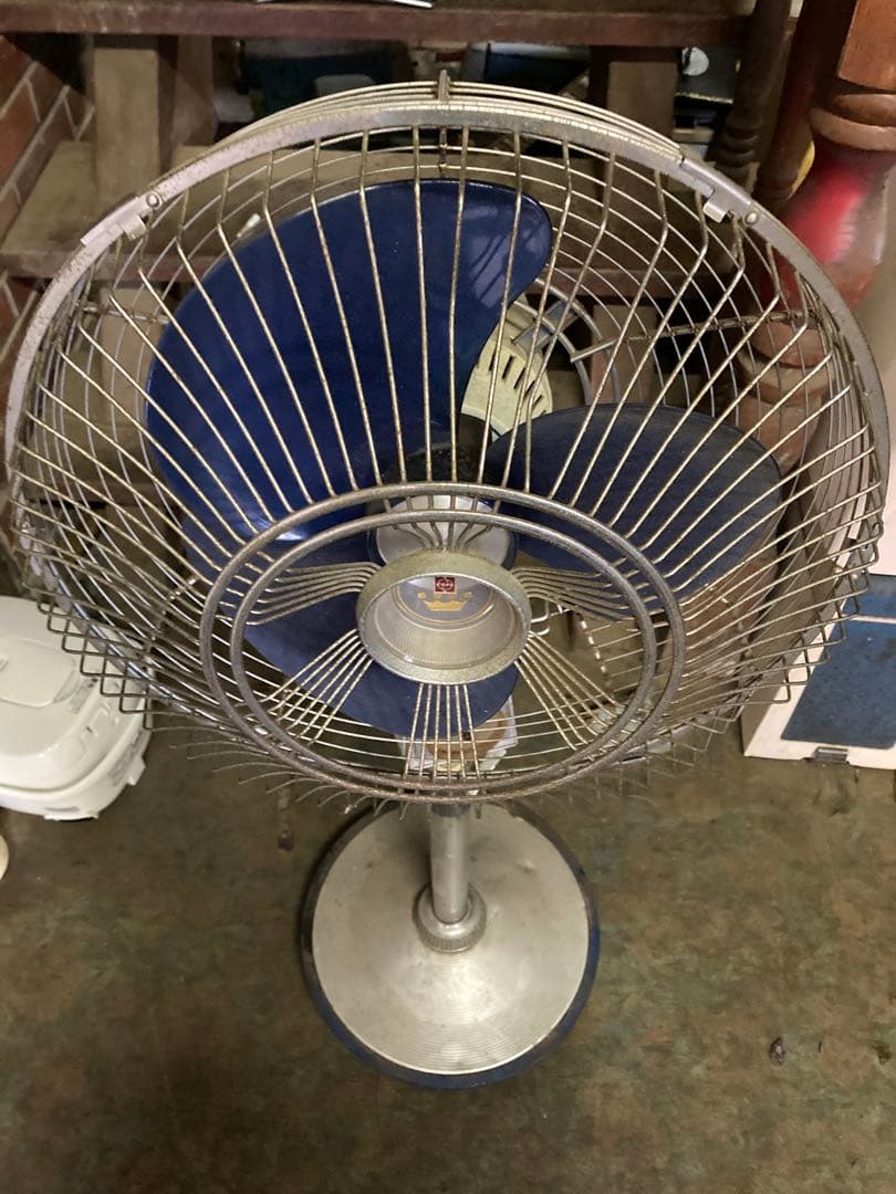 王冠付きナショナルf-30vrレトロ扇風機 ジャンク