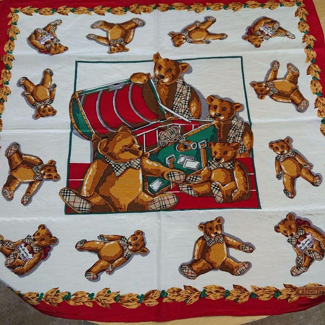 希少 Burberrys テディベア ハンカチ 約52㎝