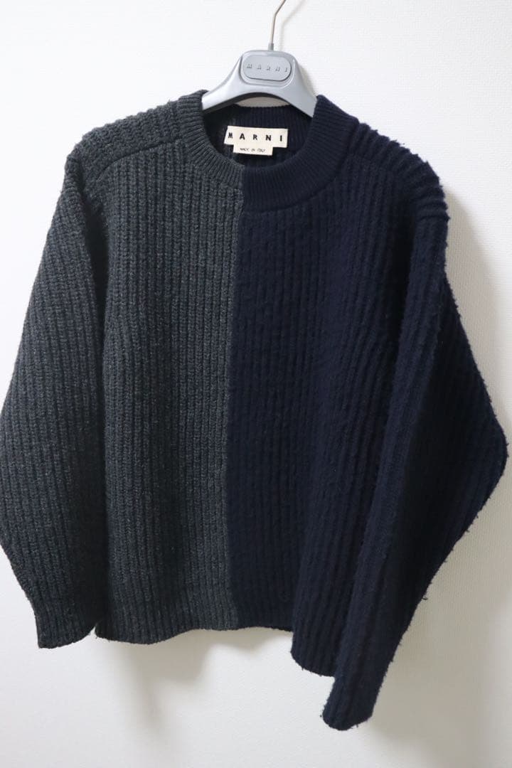 MARNI バイカラー ニットセーター