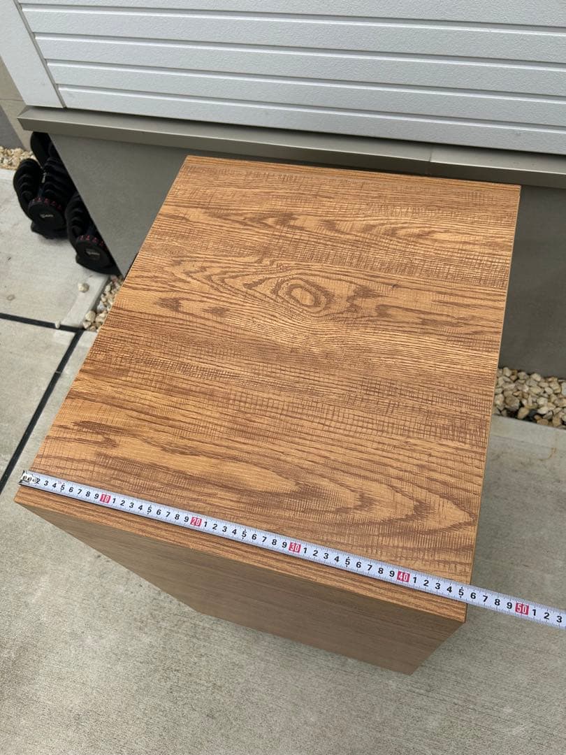 木目調 × スチール製 オーディオラック／AV機器ラック／ラック　キャスター付き