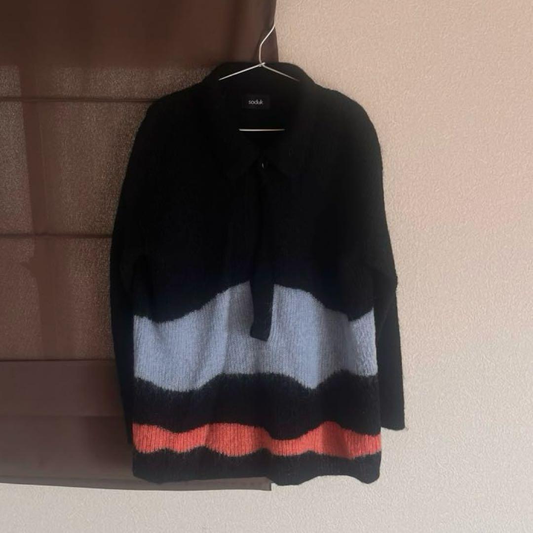 ☑︎ 21FW soduk drawing knit / black