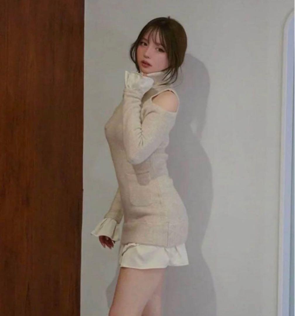 ワンピース andmary Demi knit mini dress