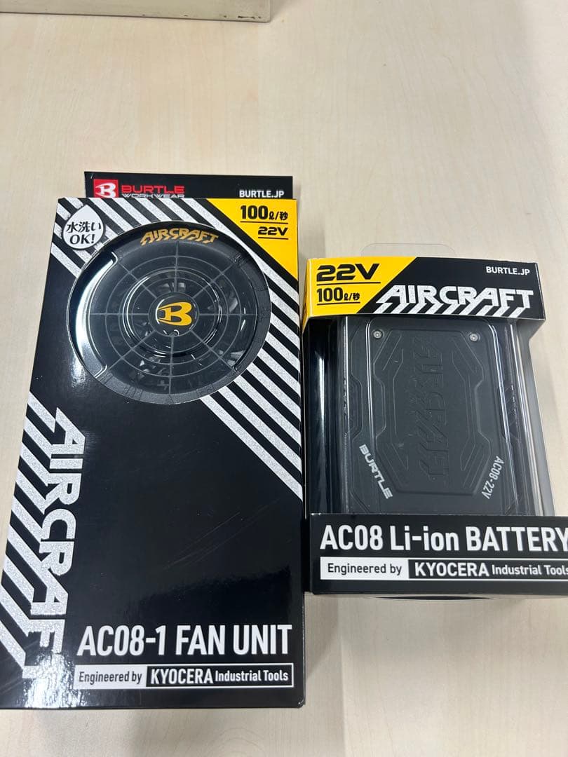 暑さ対策・冷却グッズ AC08-1 FAN UNIT & AC08 Li-ion BATTERY