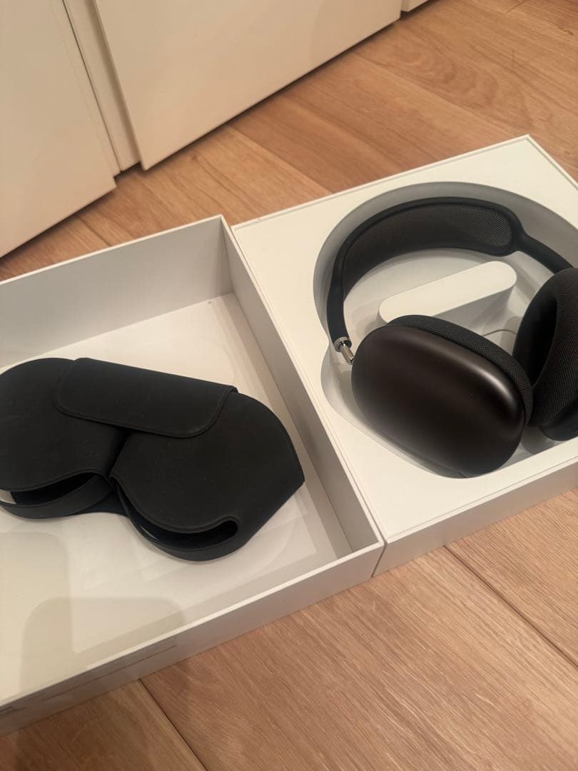 airpods max ワイヤレスヘッドホン ブラック ケース付き