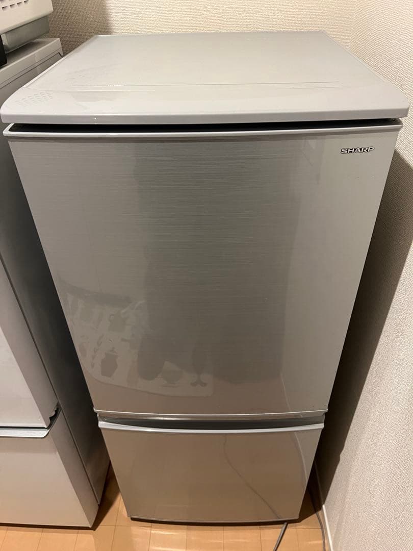 SHARP 一人暮らし用冷蔵庫 137L 2ドア SJ-D14D-S シルバー