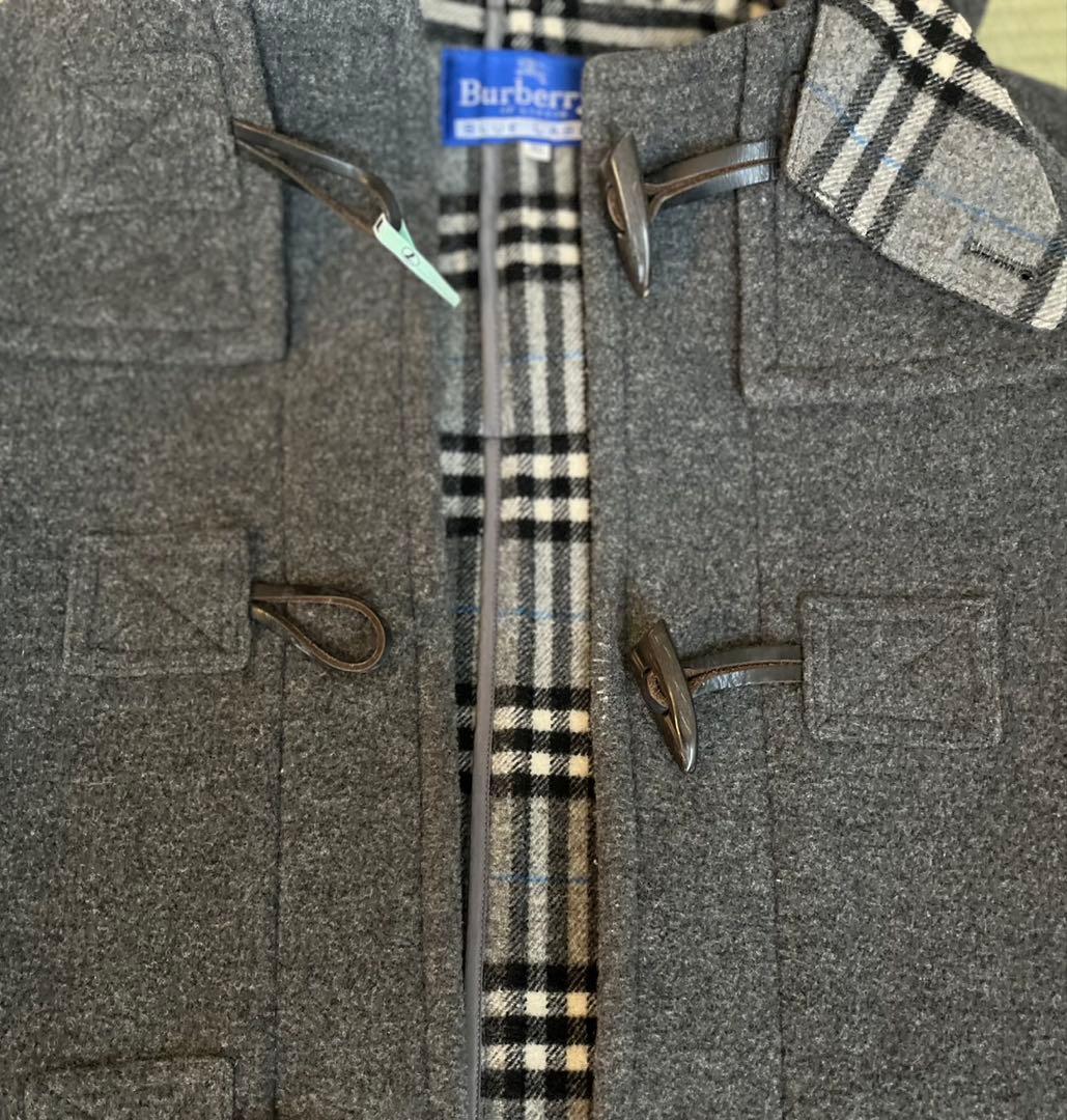 BURBERRY BLUE LABEL チェック ロングダッフルコート