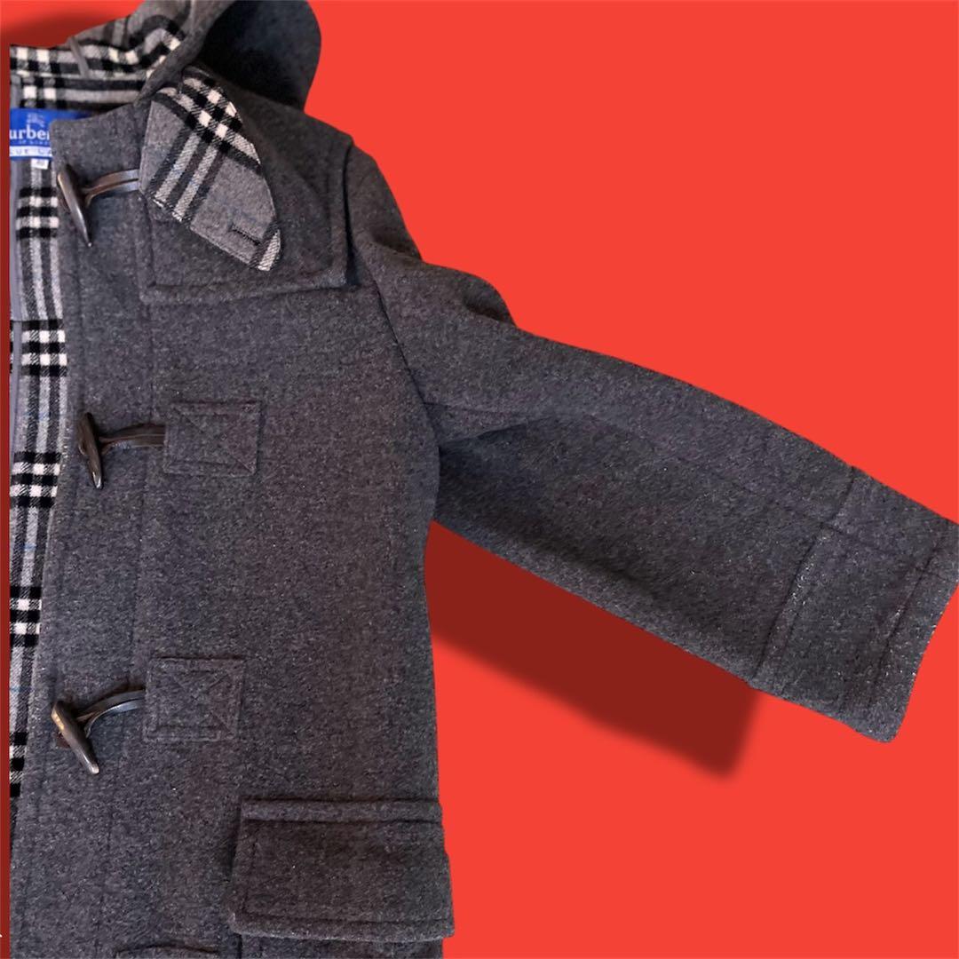 BURBERRY BLUE LABEL チェック ロングダッフルコート