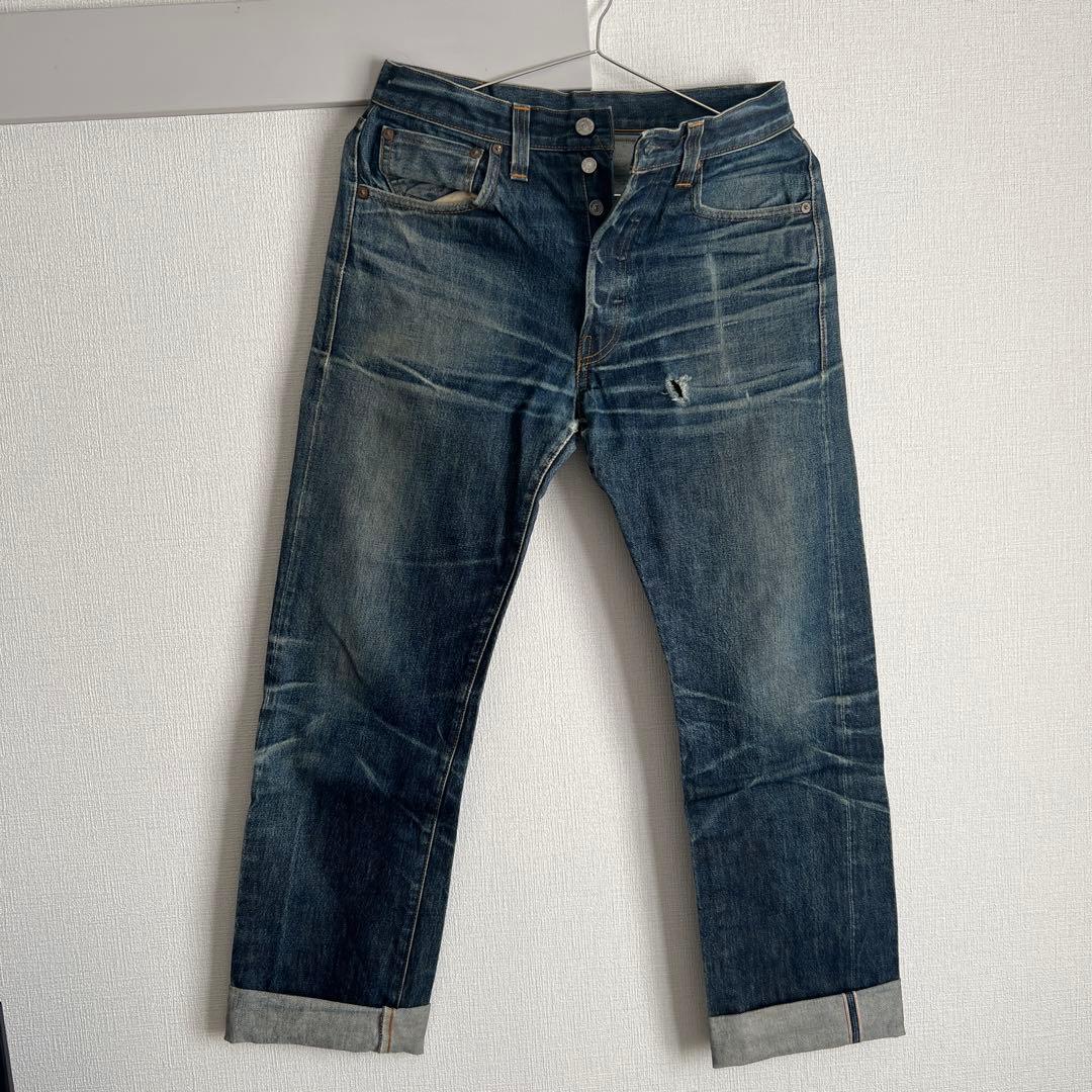 希少 Levi's 501XX W32 赤耳 ビッグE 色落ち最高ハチノス鬼ヒゲ