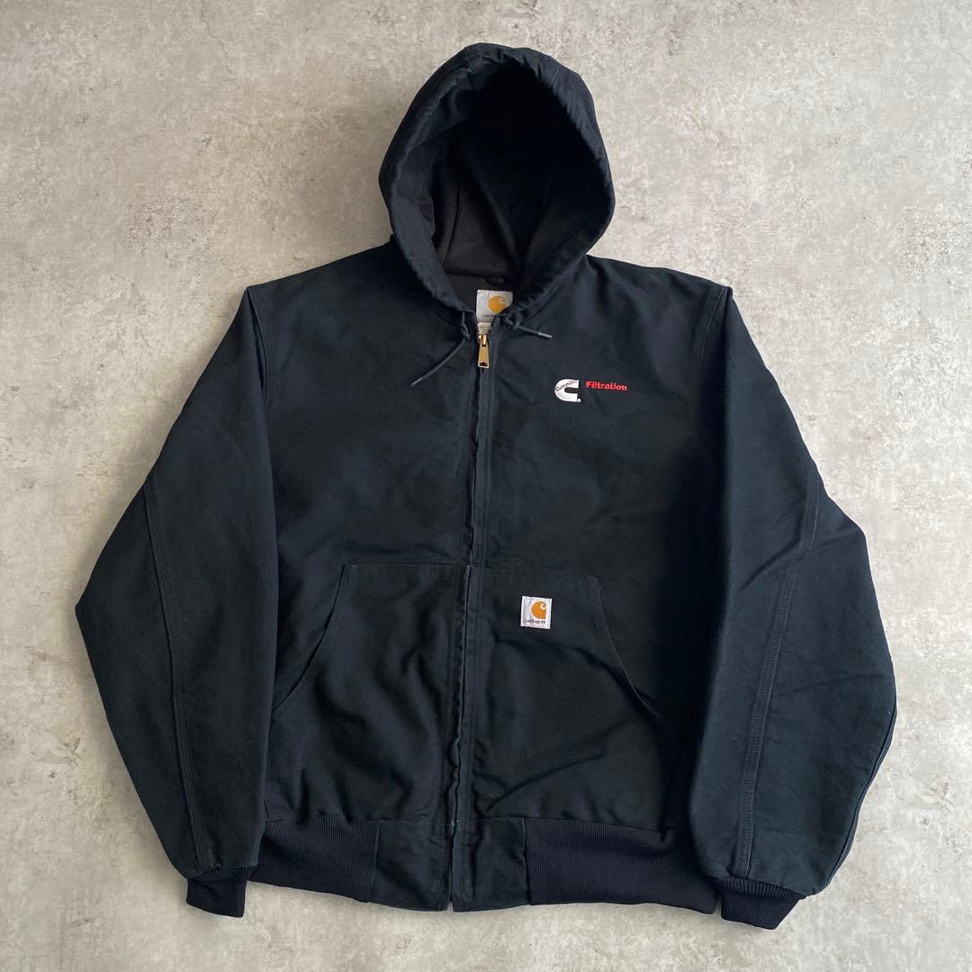 あいみょん着 カーハート アクティブジャケット USA製 黒 ブラック L