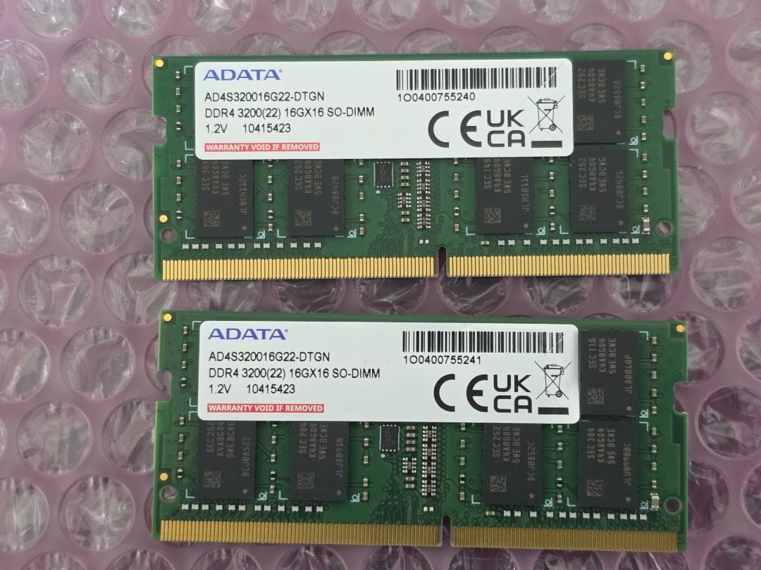 エイデータ ADATA DDR4-3200 16GBx2 SO-DIMM