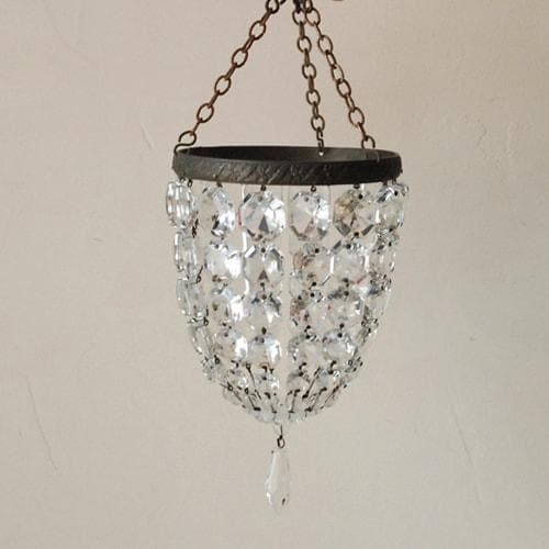 フランスアンティーク◆バッグシャンデリア小さめ＃雅姫さん家具ミラー棚オクトゴナル