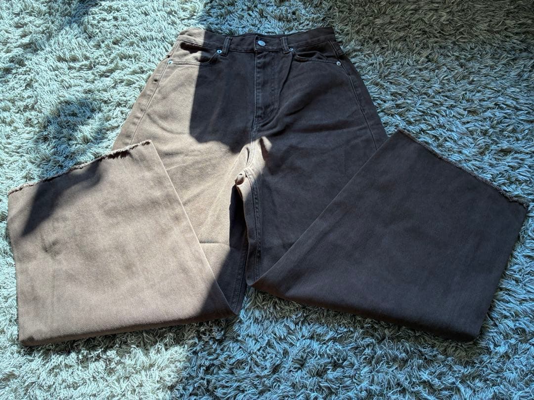 Babylonバレルレッグデニムパンツ34