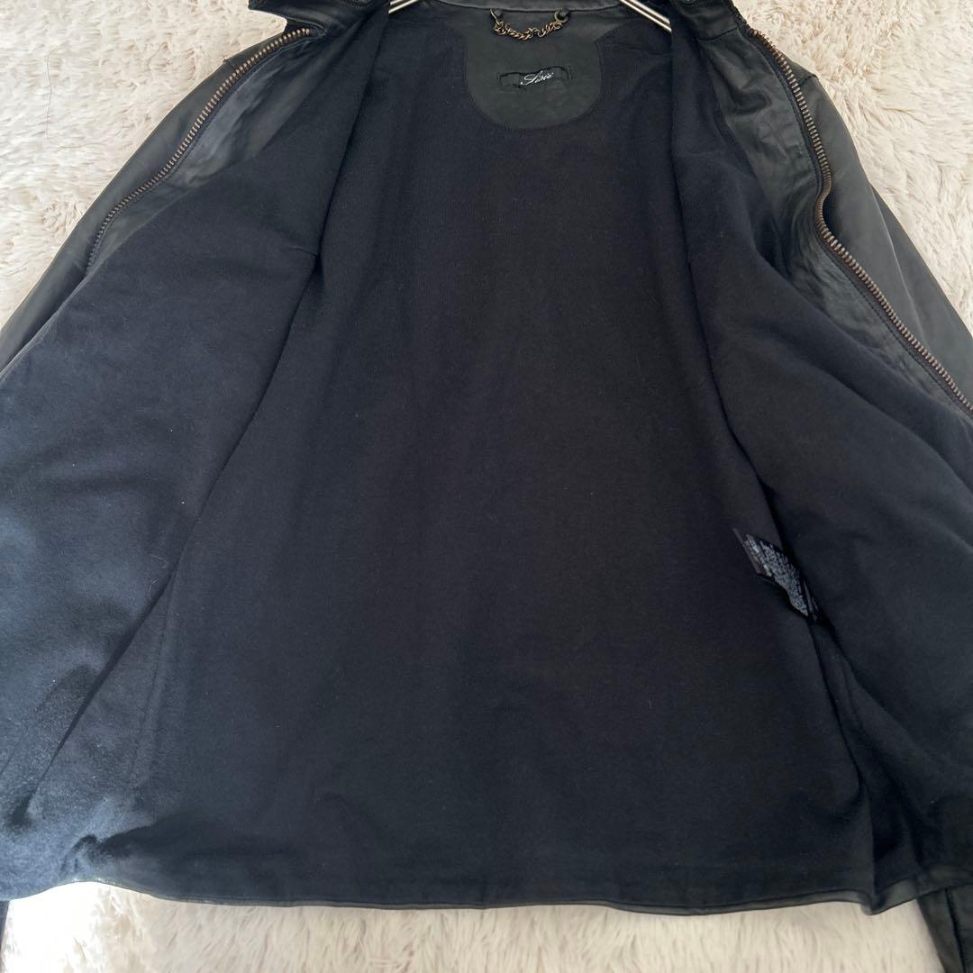 Sisii シシ レザージャケット ライダース シングル XS GACKT 牛革