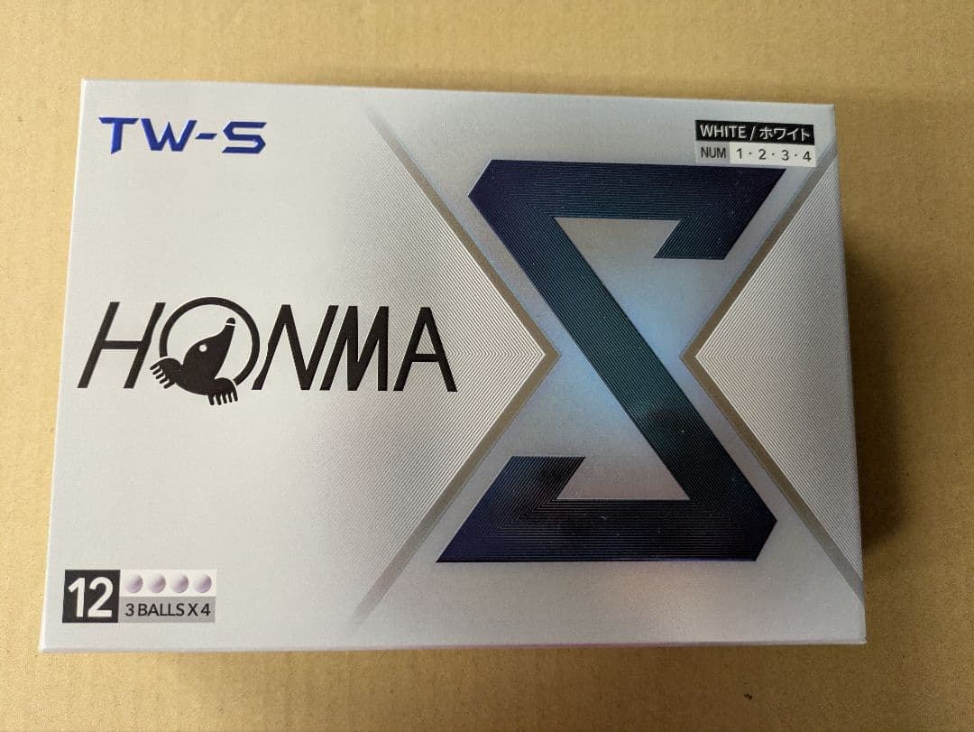 HONMA　ゴルフボール　TW-S 1ダース12個入り　4箱セット　新品　白