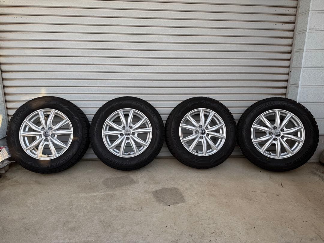 スタッドレス バリ溝 ヨコハマ アイスガード ホイールセット 4本 美品