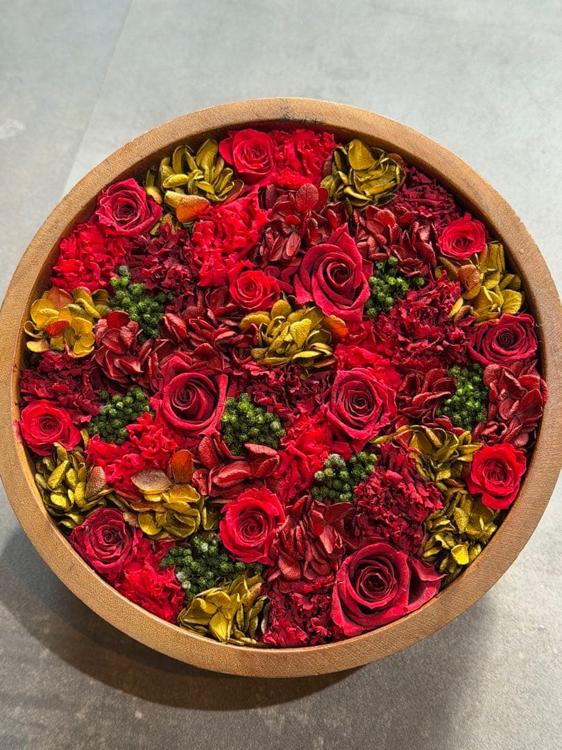 ニコライバーグマン　プリザーブドフラワーアレンジメント マンゴーポット