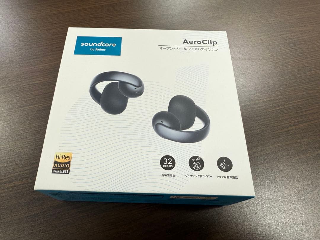 Anker soundcore AeroClip ワイヤレスイヤホン