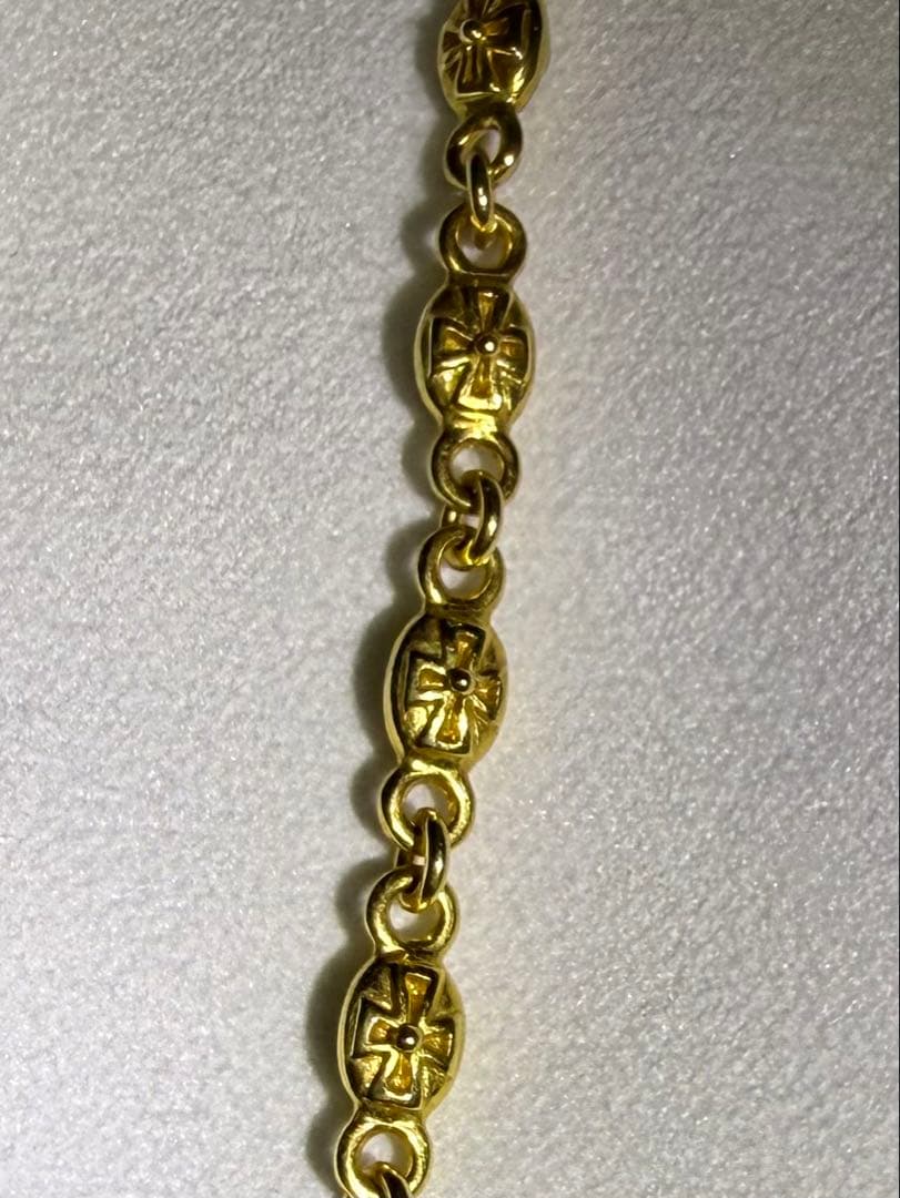 ジャスティンデイビス　TINY CROSS ゴールドフィニッシュ ネックレス