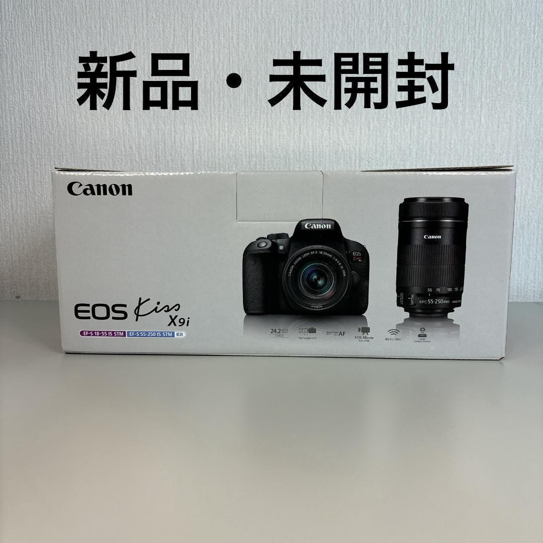 【新品未開封】Canon 一眼レフ EOS Kiss X9i ダブルズームキット