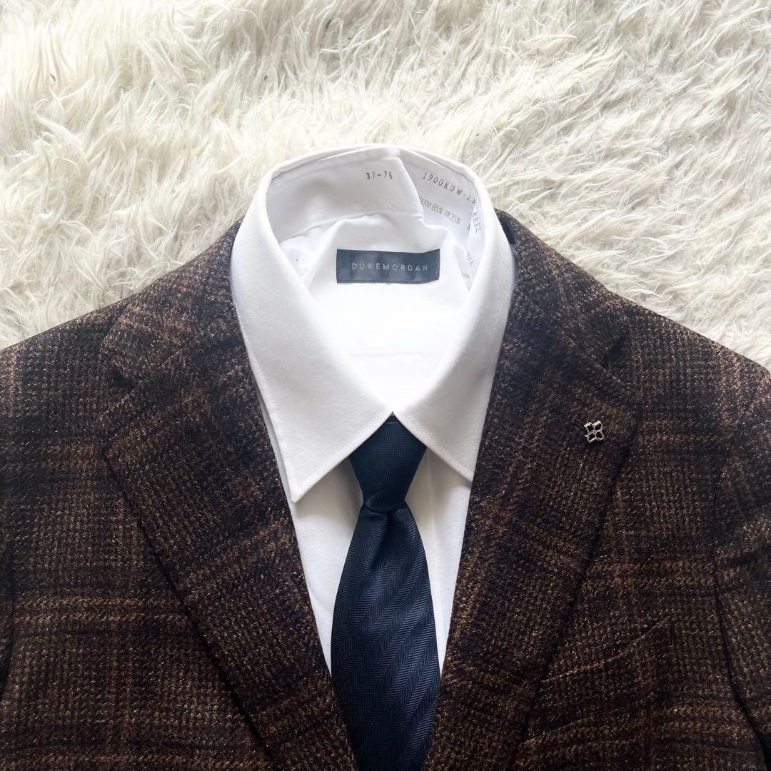 <極美品>TAGLIATORE カシミヤ ウール ブラウン ジャケット 44