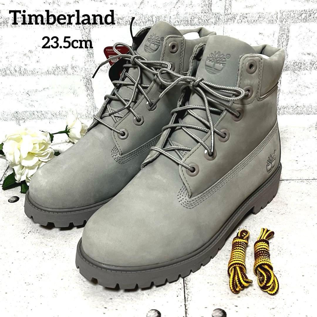 未使用級【ティンバーランド】６インチプレミアムウォータープルーフ♡グレー23.5