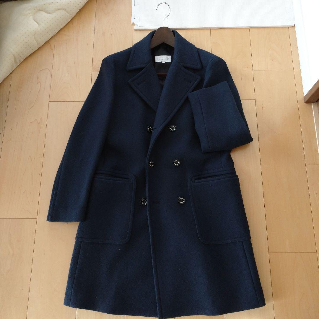 新品同様　マッキントッシュ　チェスターダブルコート　ウール　ネイビー 40