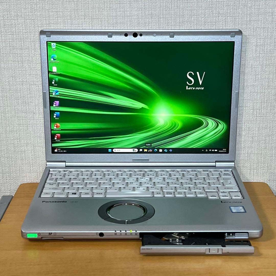 バッテリー良好!レッツノートSV8 i5 8G／128GB／オフィス2024
