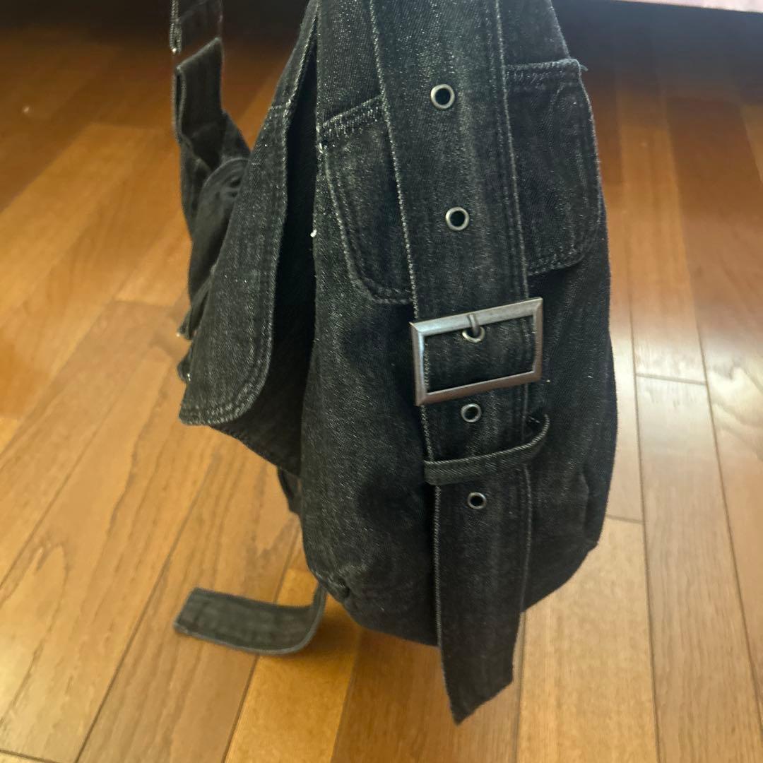 Jaded London デニム風 メッセンジャーバッグ
