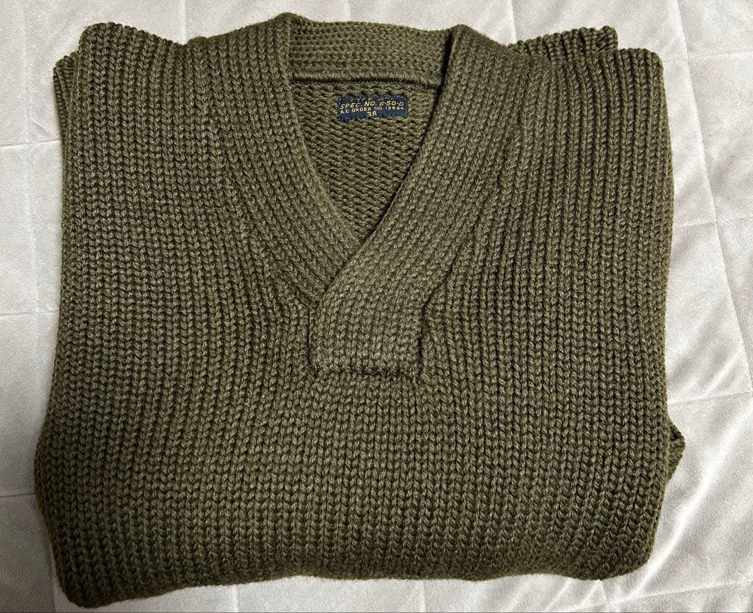 デッドストック　90s 旧リアルマッコイズ　メカニックセーター　ニット