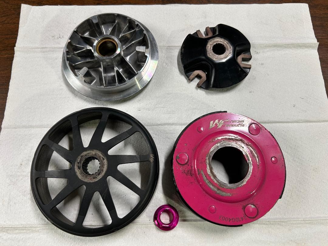 シグナスX3型用WF製 強化クラッチ、ハイスピードプーリー