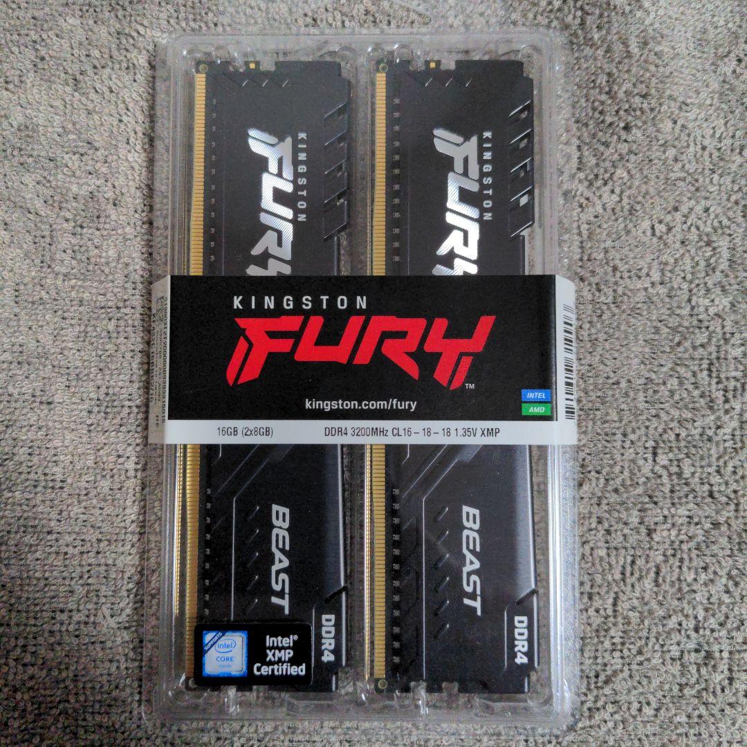 ☆新品☆ KINGSTON FURY BEAST 16GB DDR4 3200