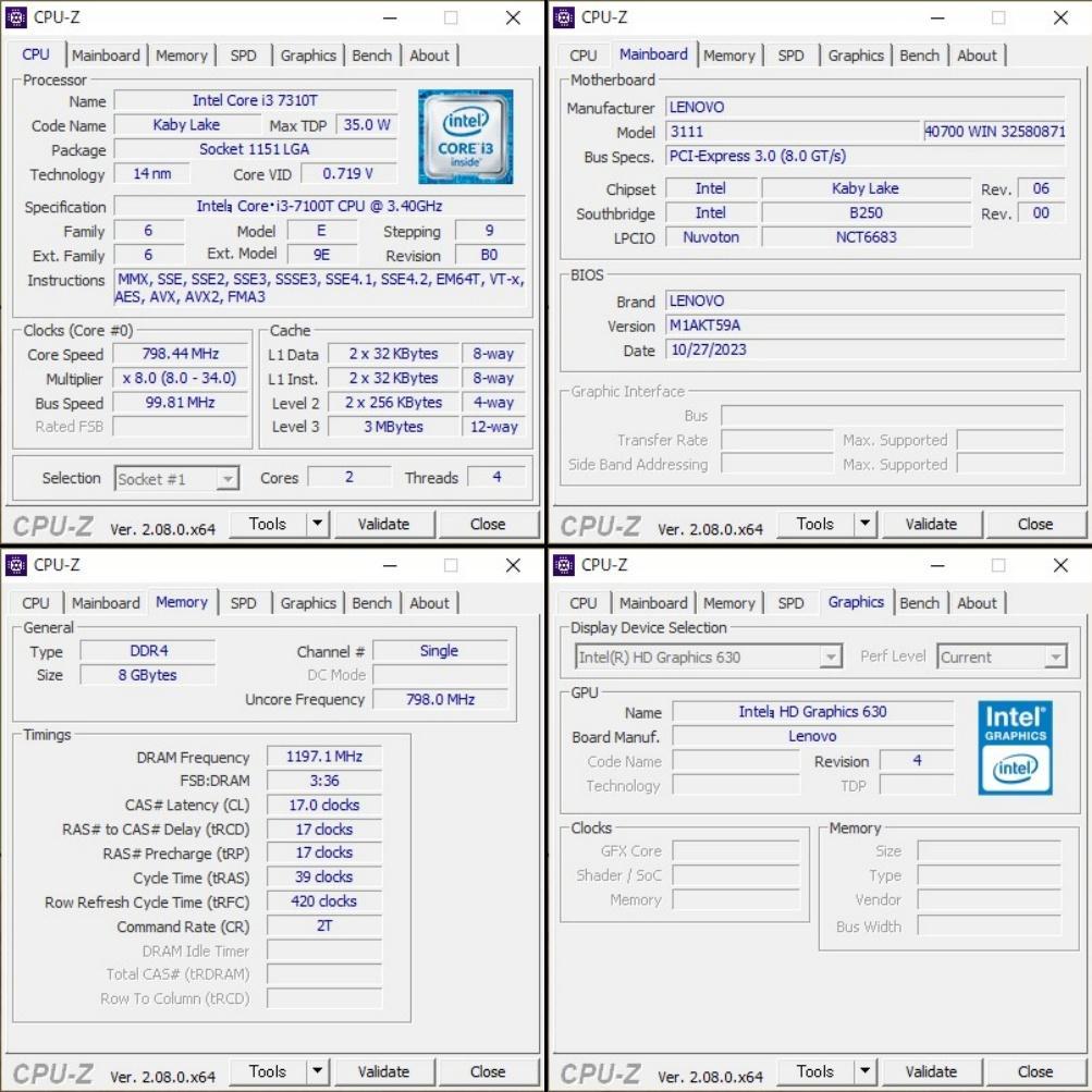 省スペースPC lenovo ThinkCentre M7109