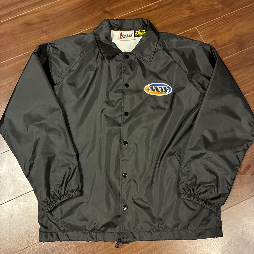 [きーた]PORK CHOPポークチョップコーチジャケット　ブラック
