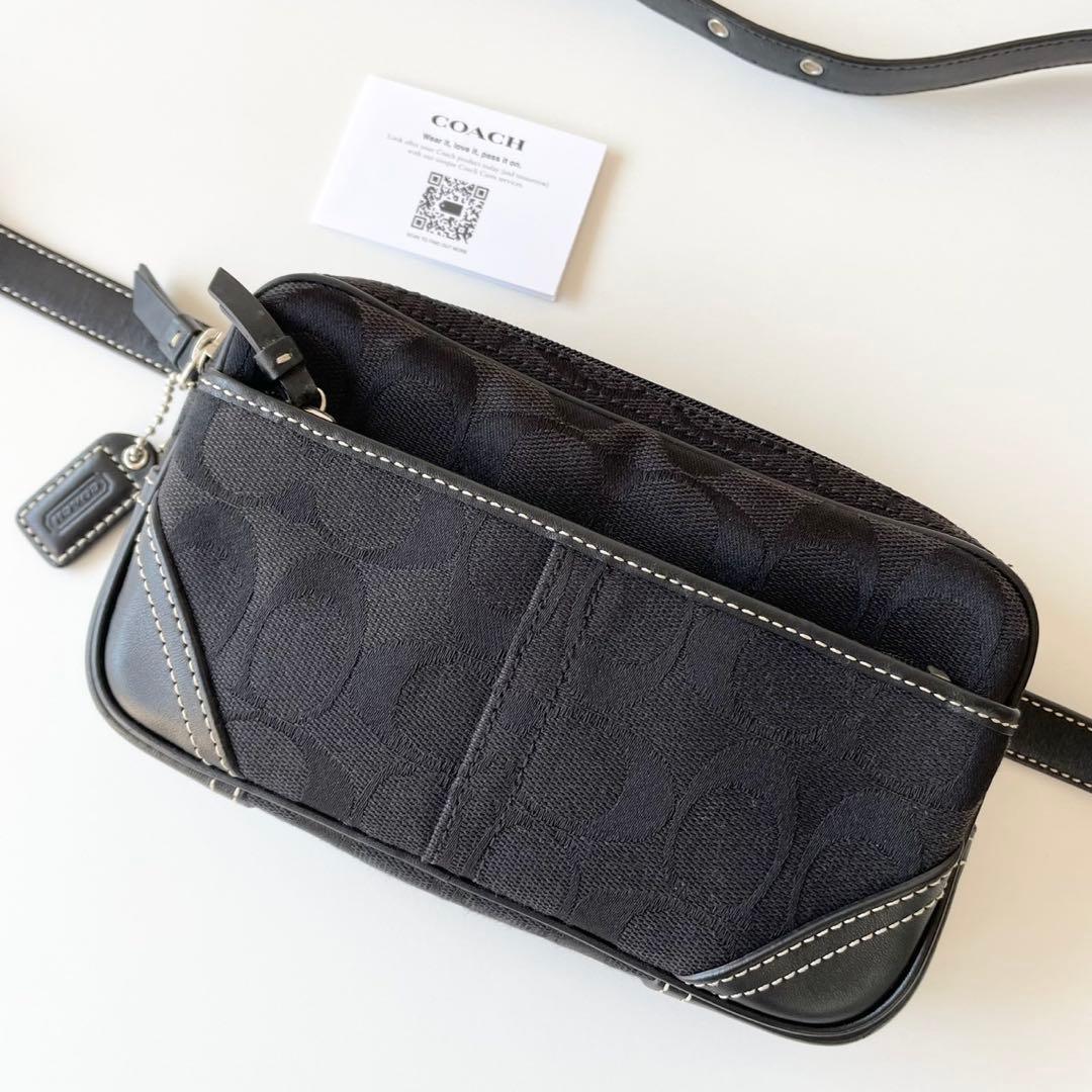 【新品・保管品】COACH ウエストポーチ ショルダーバッグ ベルト