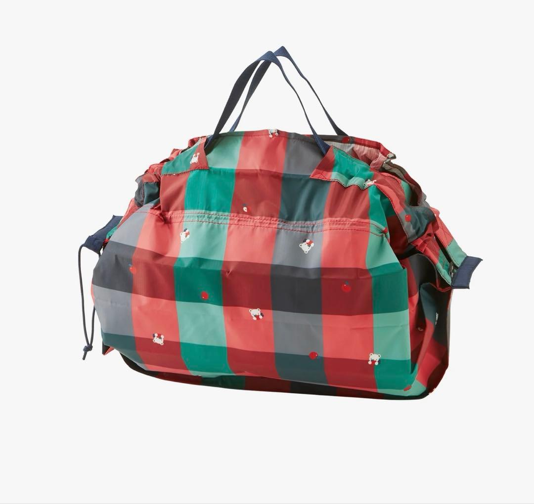 保冷バッグ(Shupatto) チェック柄　ファミリアコラボ