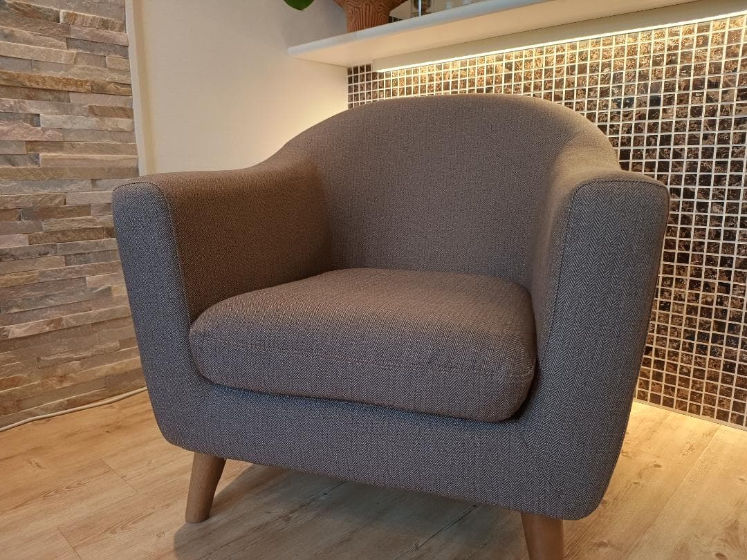 送料込み ニトリ 一人掛けアームチェア シャルパ3　ソファー アクセンチュア