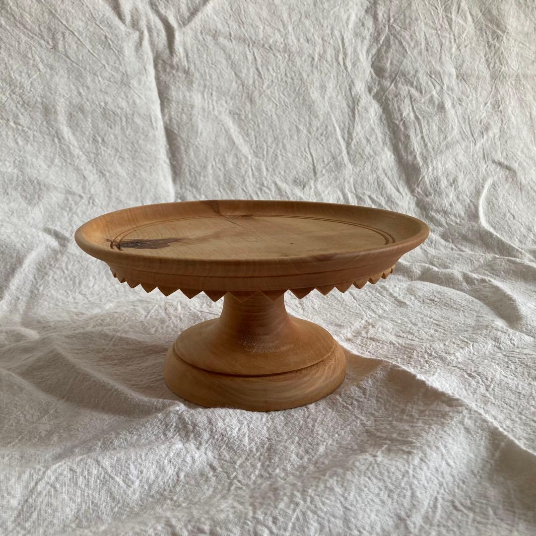 北欧ヴィンテージ　ケーキスタンド　コンポート　木製