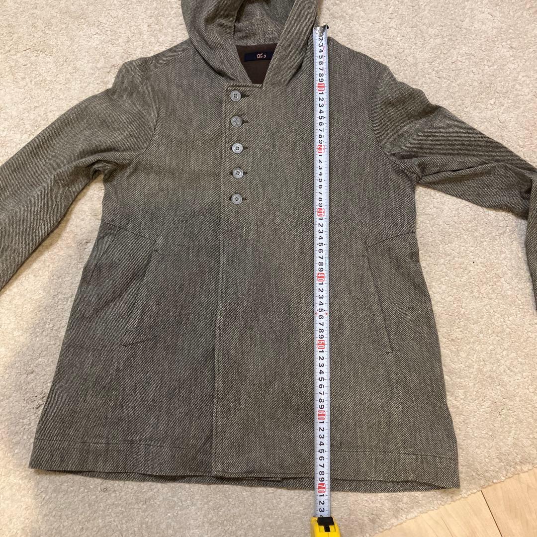 45rpm ハーフコート フード付き グレイ サイズ3