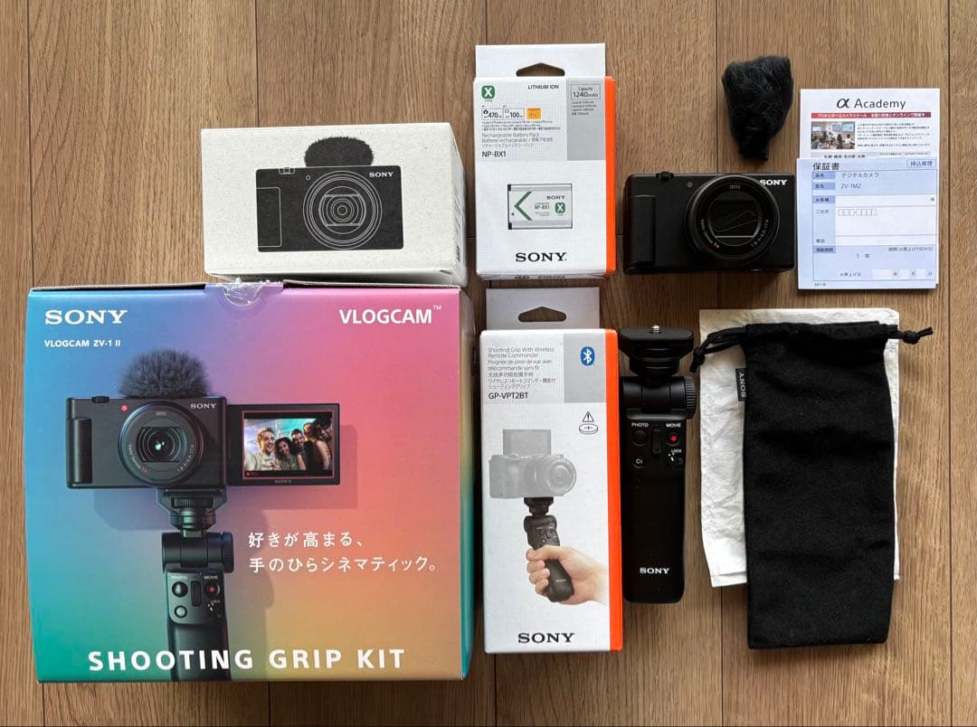 【ほぼ新品】Sony ZV-1 II Shooting Grip Kit