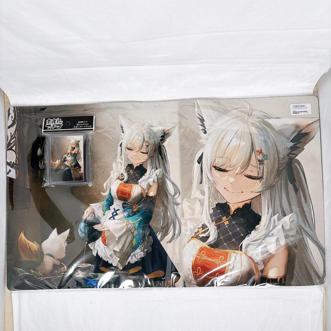 ホロライブ 白上フブキ 絵画パロ スリーブ プレイマット セット 【mika】