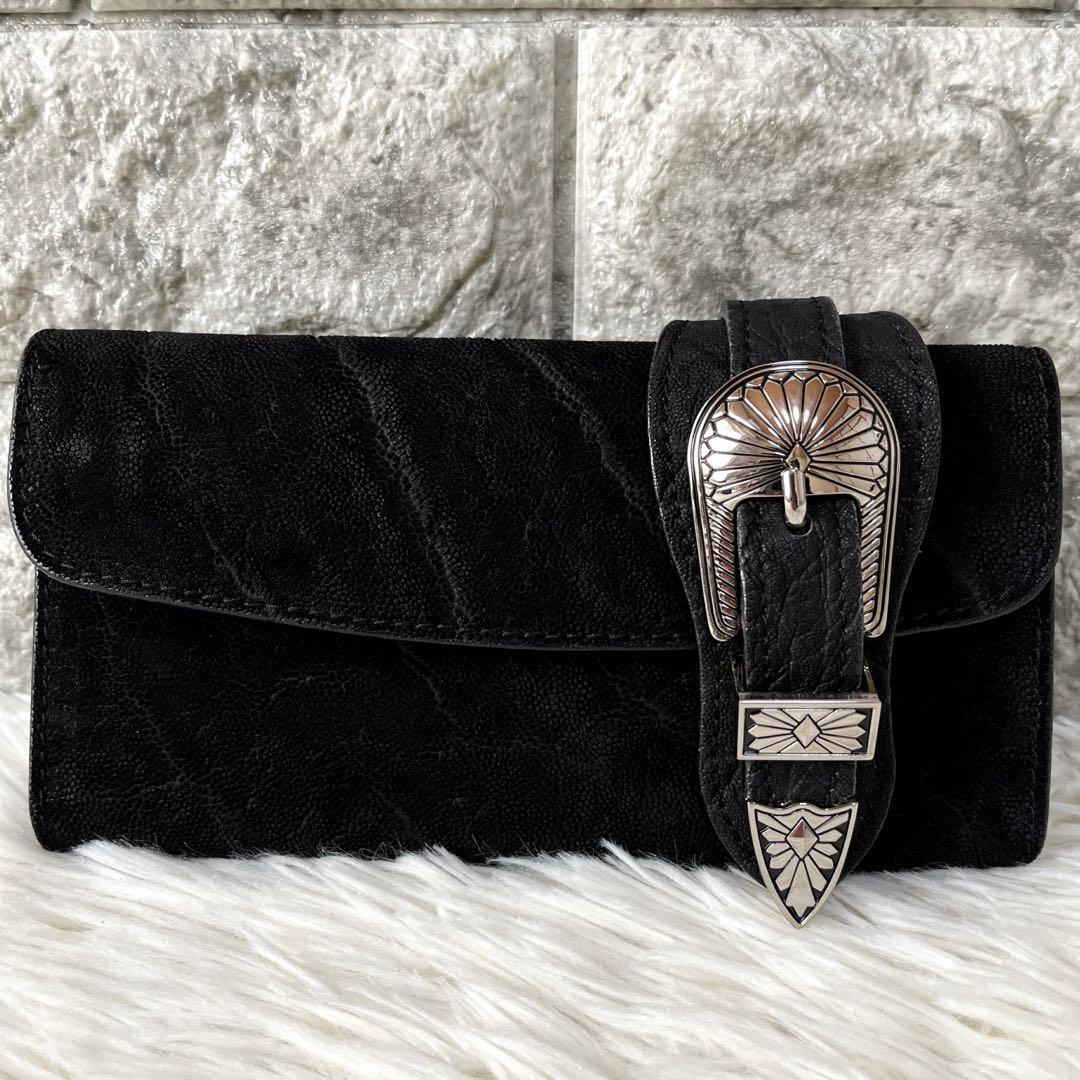 【新品未使用】ALUZUNI アルズニ　エレファントレザー　象革　長財布