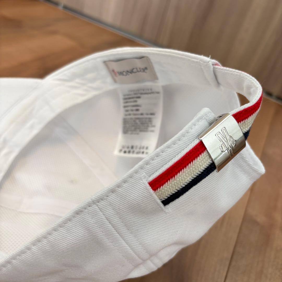 MONCLER キャップ　ホワイト