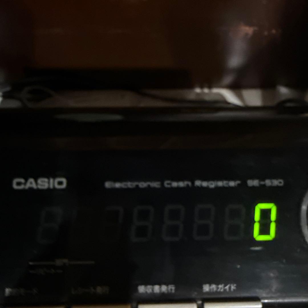 カシオ　レジスター SE-S30ホワイト/シルバー中古品