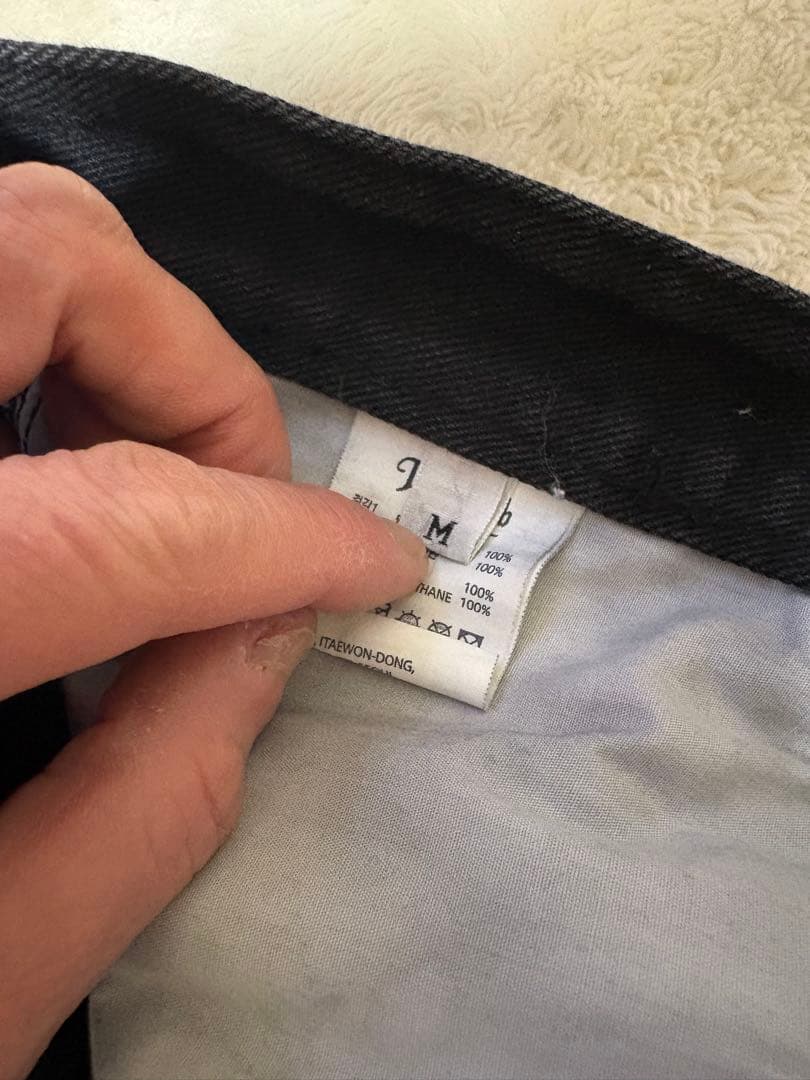 THUG CLUB グラフィックデニムパンツ