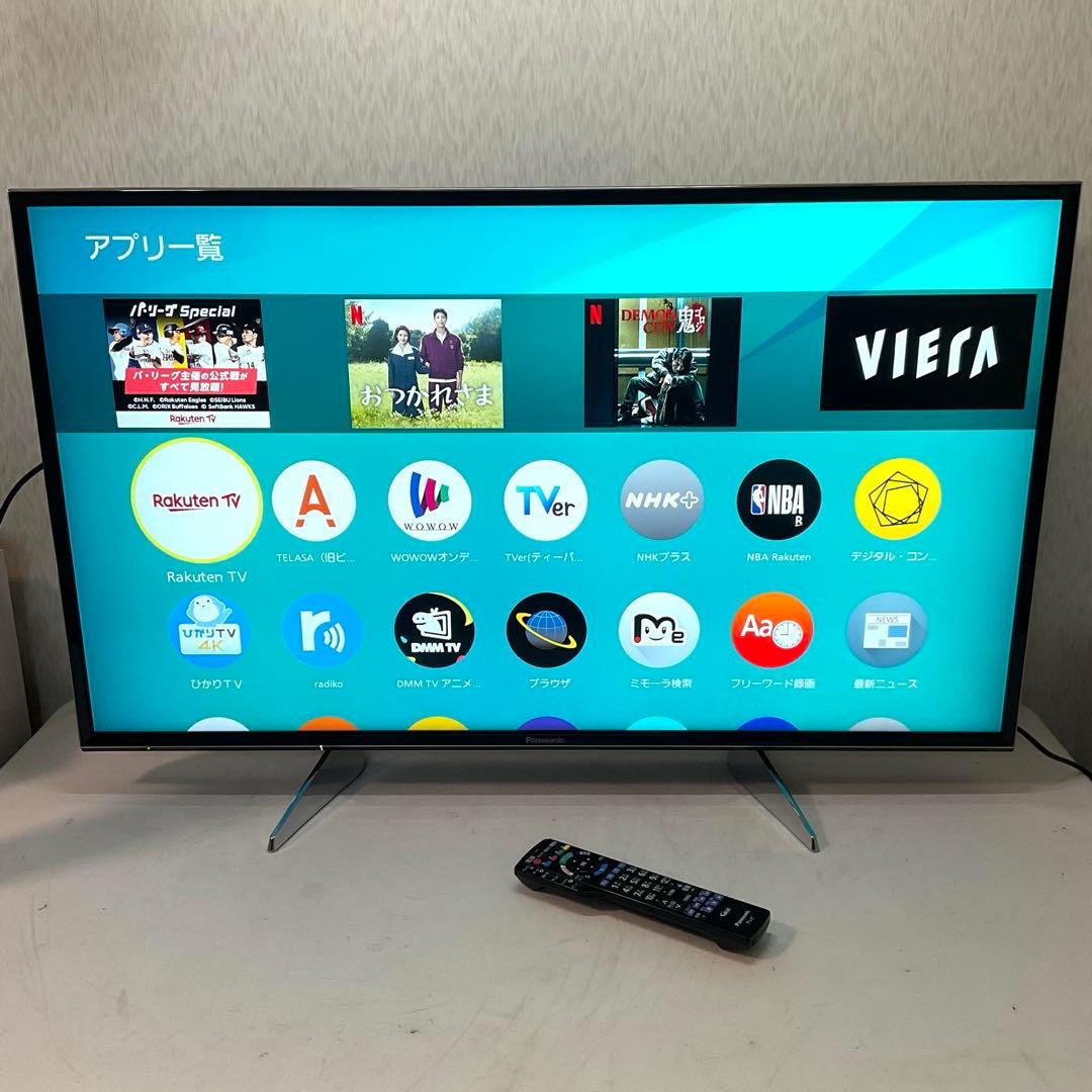 【ワダチ】美品4K 43型Panasonicスマートテレビ ネット動画対応